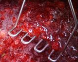 A picture of step 3 of No Canning Strawberry Jam.