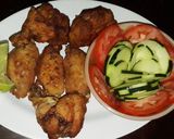 Foto del paso 3 de la receta: Alitas de pollo fritas al ajillo 🦋