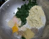 A picture of step 1 of Palak paratha.