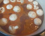 A picture of step 3 of Sicilian Hake Stew with Raisins and Mushrooms.