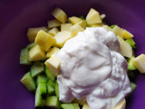 Crema fría de pepino y manzana