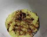 Foto langkah ke 4 dari resep Bubur Ayam Simple pakai Bumbu Dasar Kuning.