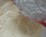 A picture of step 5 of Vanilla cup cake with butter cream frosting 😊.