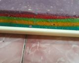 Foto langkah ke 6 dari resep Bolkus rainbow gulung mini.