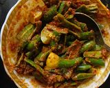 A picture of step 5 of Green Chilli pickle.
