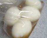 A picture of step 3 of Eggs Marinated in Shirodashi and Ginger.