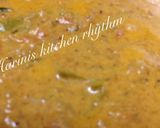 A picture of step 4 of Aaloo tomato gravy in rich coconut milk.