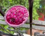A picture of step 2 of Dragon Fruit Salsa.