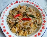 Foto langkah ke 4 dari resep Tumis Tauge Tempe Bakso.