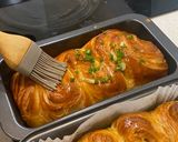 A picture of step 23 of Fluffy puff pastry butter loaf (with butter glaze).