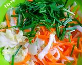 Hình bước làm 2 của món Kim chi cải thảo
