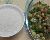 A picture of step 1 of Kabuli Chana or Chickpeas Pulao.