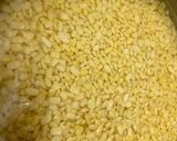A picture of step 1 of Moong dal jalebi.