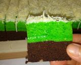 Foto langkah ke 8 dari resep Brownies Pandan Kukus (ala) Amanda.