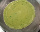 A picture of step 3 of Hariyali spinach chilla.