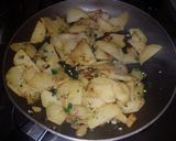 A picture of step 2 of Truffade.