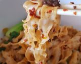 A picture of step 1 of Noodles in Spicy Meat and Chili Sauce.