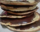 Foto langkah ke 7 dari resep Pancake pisang coklat.