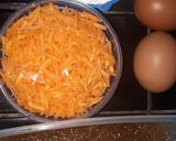 A picture of step 1 of Carrot Sponge Cake # 5 or less ingredient contest#.