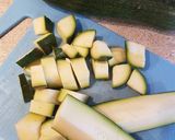 Foto del passaggio 1 della ricetta Papillon verdi (Farfalle zucchine e pistacchio)