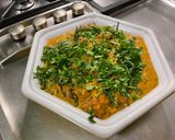 Une image de l'étape 25 de Dahl au curry jaune, légumes, cajous et gingembre au lait de coco.