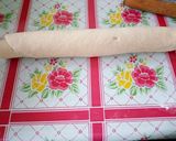 A picture of step 3 of Pinwheel Bread "saganoti".