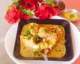 A picture of step 2 of Aloo tikki chaat 💚😋😋.