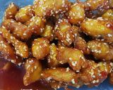 A picture of step 6 of Sweet and Sour Chicken with Sesame.