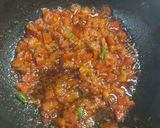 A picture of step 2 of Prawns fenugreek leaves masala.