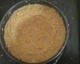 A picture of step 3 of Chocolate  Makhana Mini Pie....topup with caramelise  makhana.