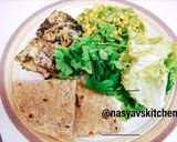 Foto langkah ke 6 dari resep Ikan Bakar dgn Tortilla Keju & Salad.