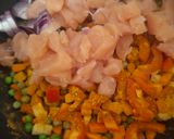 Paradicsomos - zöldséges csirkemellfilé rizzsel /egytàlètel/🍅🐣🌽🥕🧅🫛🍄🟫🍛 recept fázis 2 fotója