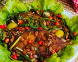 Foto langkah ke 5 dari resep Tenggiri Tauco Cabe Ijo.