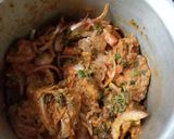 A picture of step 2 of Kerala chicken biryani (cooker biriyani).