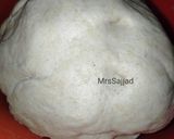 A picture of step 8 of Aloo ke prathay.
