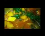 A picture of step 9 of Aloo palak.