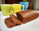 A picture of step 7 of Cappuccino loaf cake (eggless).