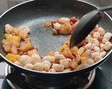 A picture of step 7 of Aloo makhana peanuts falihaar.