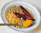 A picture of step 2 of Batata Bhaji(Potato curry).