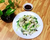 A picture of step 3 of Stir-Fried Napa Cabbage with King Oyster Mushrooms (Vegan).