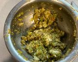 A picture of step 4 of Onion ringsLeftover Aloo sabzi.