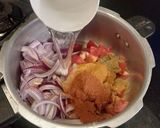 A picture of step 3 of پالک گوشت.
