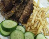 A picture of step 3 of Leftover kabab wrap.