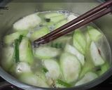 Hình bước làm 3 của món Ngọt bùi canh mướp nấu lạc
