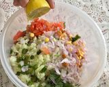 A picture of step 4 of Kacche chane ki chaat.