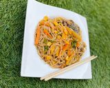 A picture of step 7 of Stir fry spaghetti.