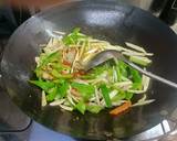 筊白筍青椒炒肉絲(簡單料理)的食譜步驟6照片