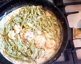 Foto del paso 4 de la receta: Tagliatelli de espinaca con salsa de langostinos. 🍤🍤🍜