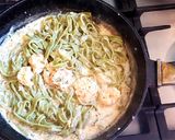 Foto del paso 4 de la receta: Tagliatelli de espinaca con salsa de langostinos. 🍤🍤🍜