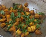A picture of step 5 of Sweet potato sabji.
